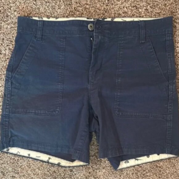 The North Face Blue Cargo Shorts Relaxed Fit - Picture 1 of 3